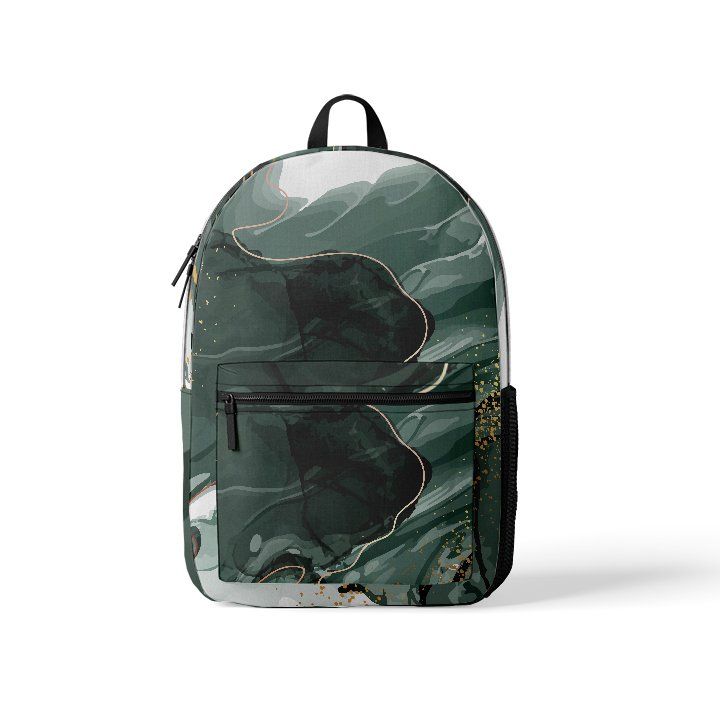 Green Marble Backpack